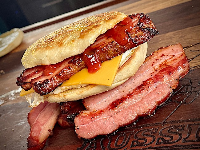 Image of Homemade Maccas Bacon and Egg English McMuffin