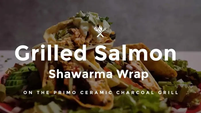 Image of Grilled Salmon Shawarma Wrap