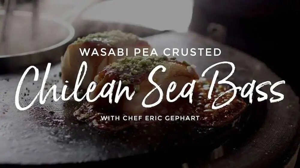 Image of Wasabi Pea Crusted Chilean Sea Bass