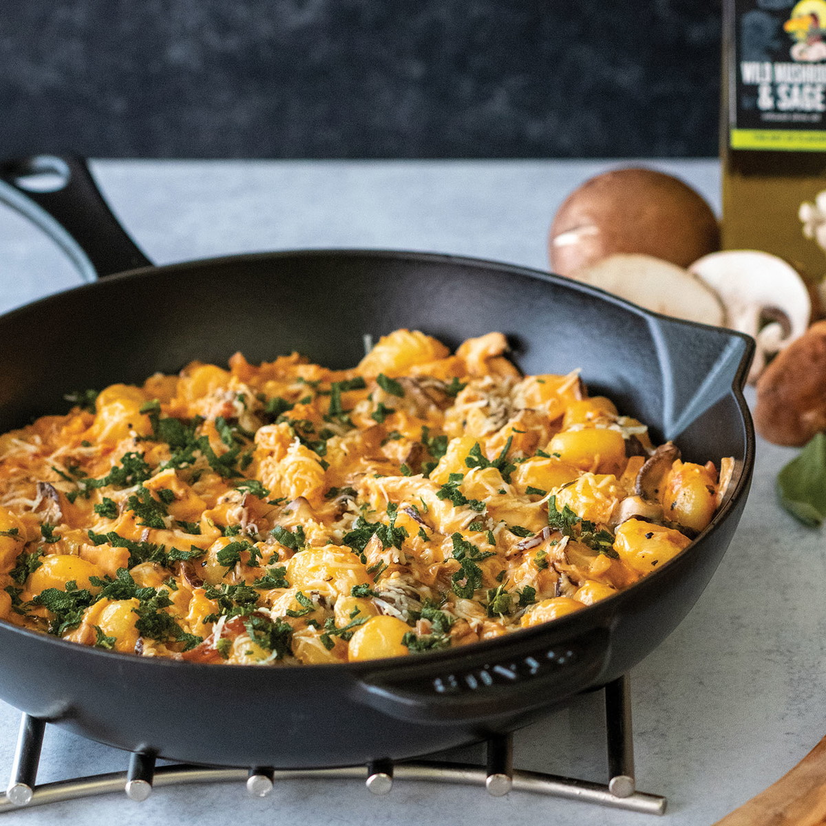 Creamy Wild Mushroom & Sage Gnocchi