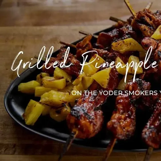 Chicken Curry Skewers with Pineapple done in an Instant Omni Pro