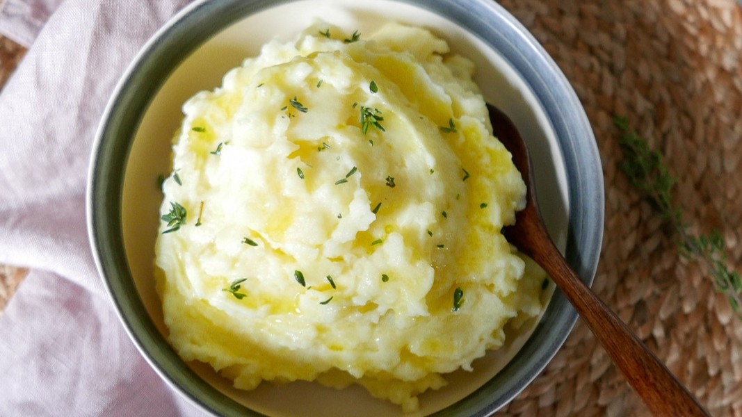 Image of Creamy Mashed Potatoes in Microwave 