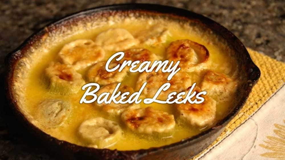 Image of Creamy Baked Leeks