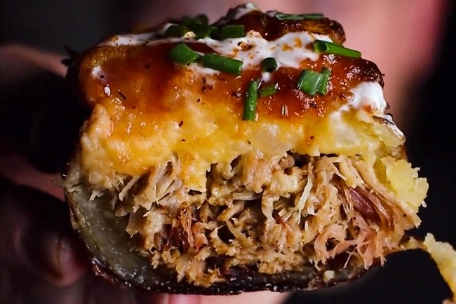 Image of Twice-Baked Loaded BBQ Potatoes