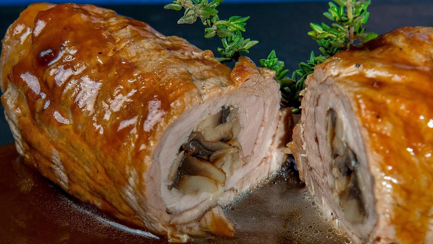 Image of Mushroom-Stuffed Pork Tenderloins