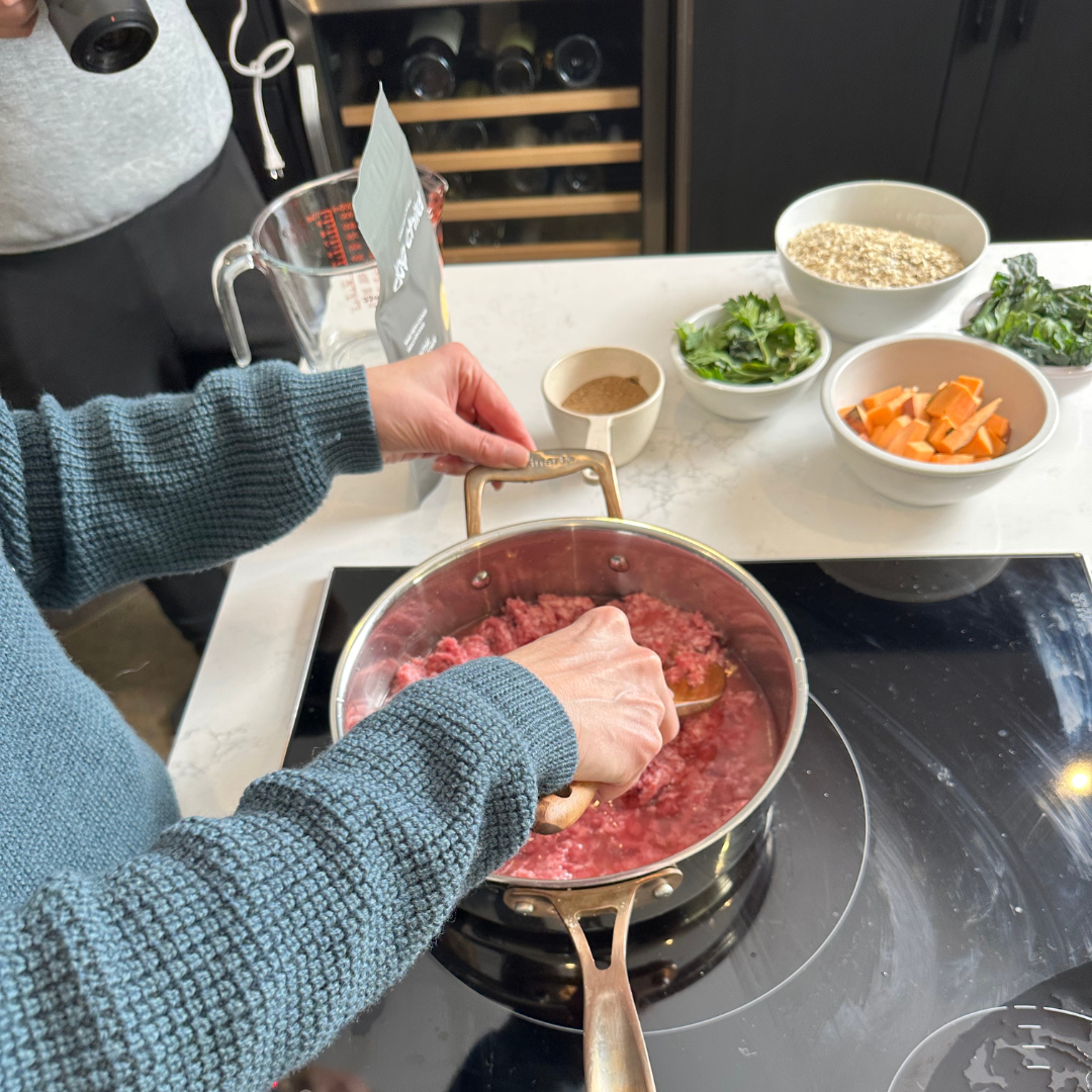 Beef Sweet Potato Stew for Dogs