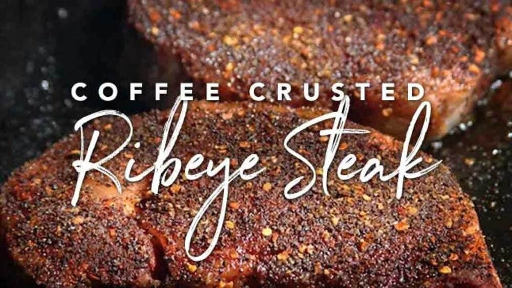 Image of Coffee Crusted Ribeye Steak Recipe