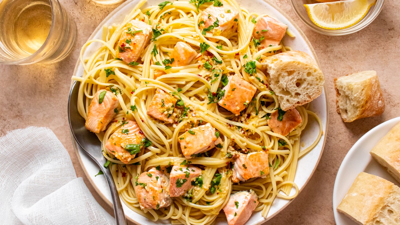 Salmon Scampi – Sizzlefish