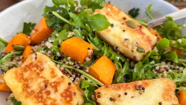 Image of Pumpkin, Quinoa & Haloumi Salad