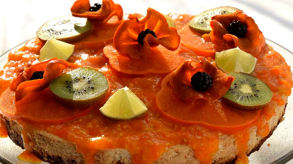 Image of Persimmon Ginger Lime Cheesecake