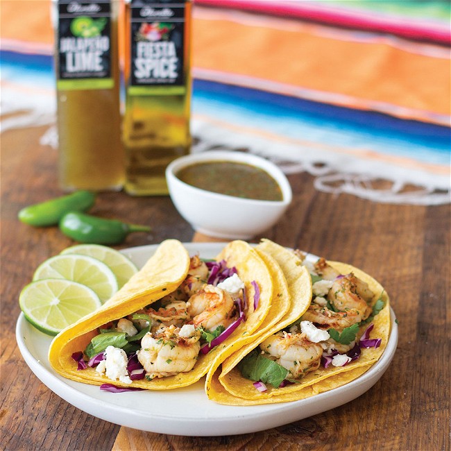 Image of Mexican Chimichurri Shrimp Tacos