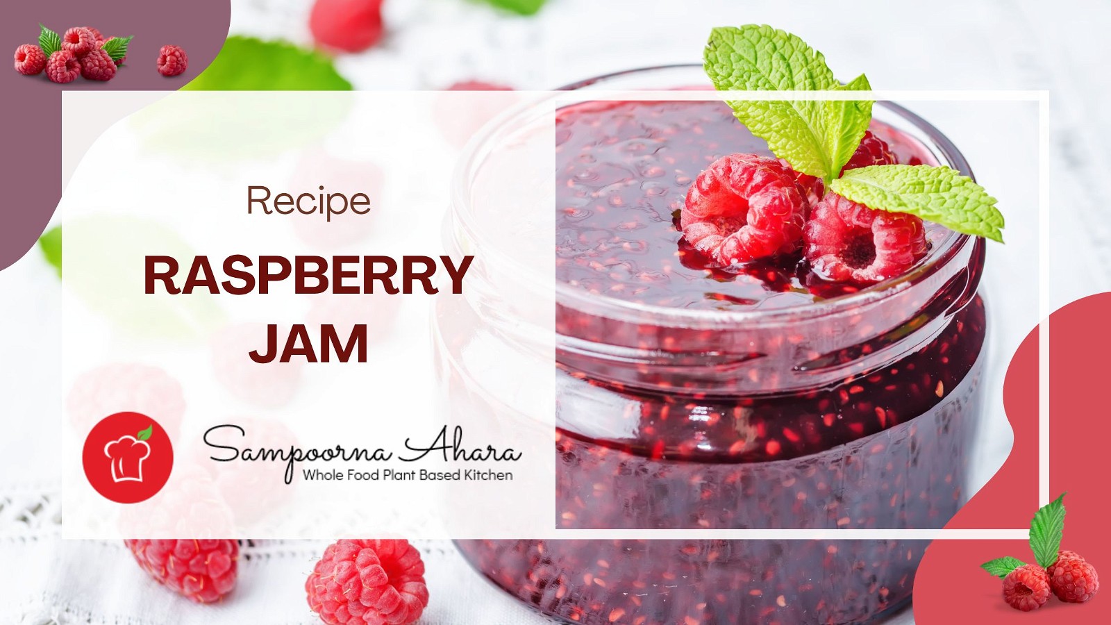 Image of Raspberry Jam - Sugar Free, Organic Recipe