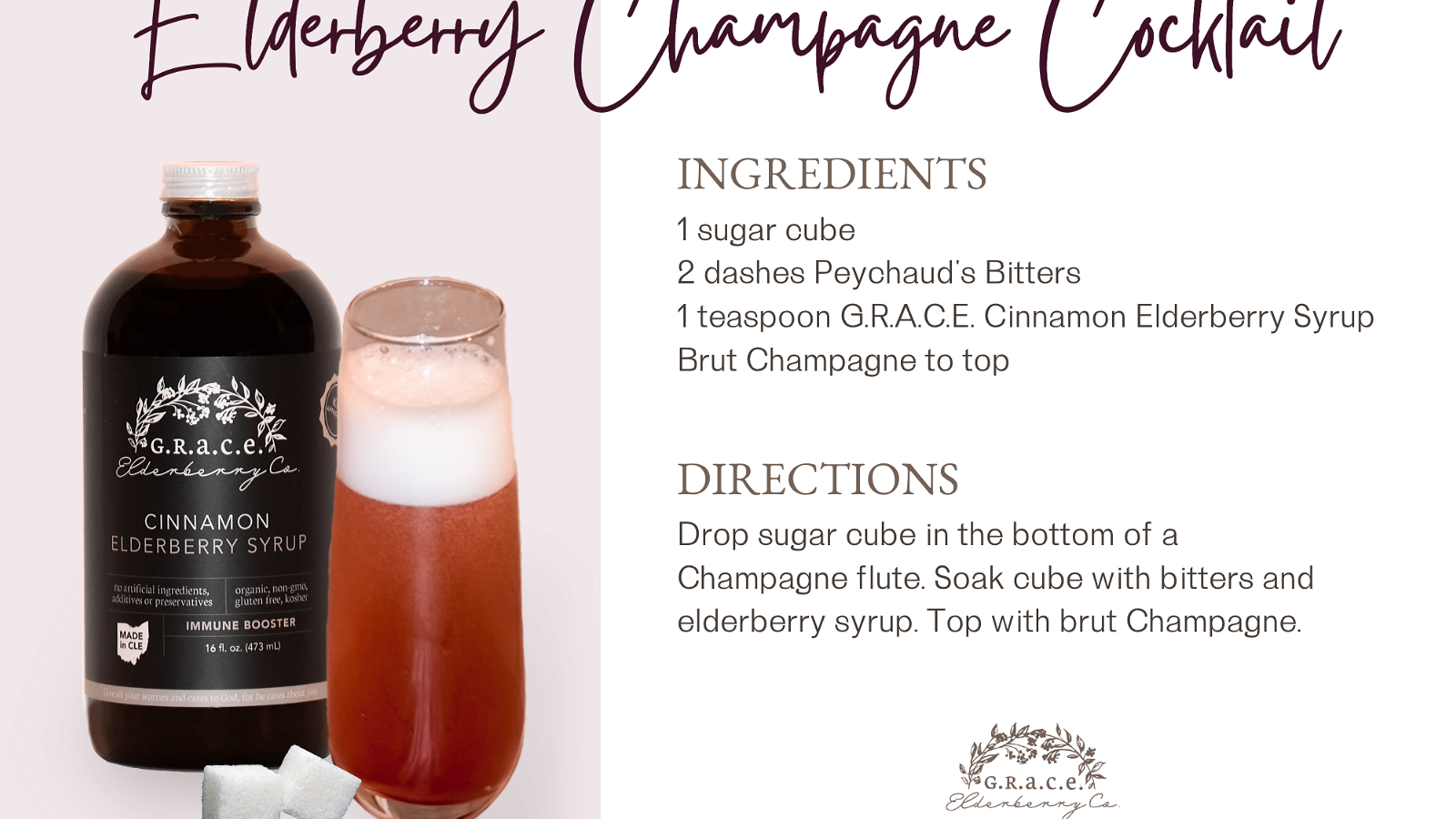 Image of Elderberry Champagne Cocktail