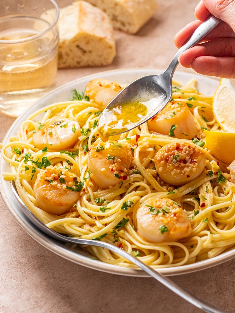Image of Serve scallop scampi hot on its own or over rice,...