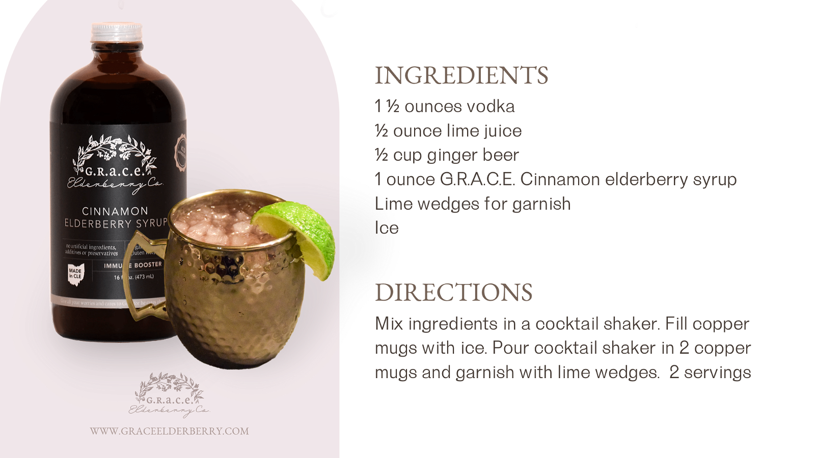 Elderberry Moscow Mule – G.R.A.C.E. Elderberry Co. LLC