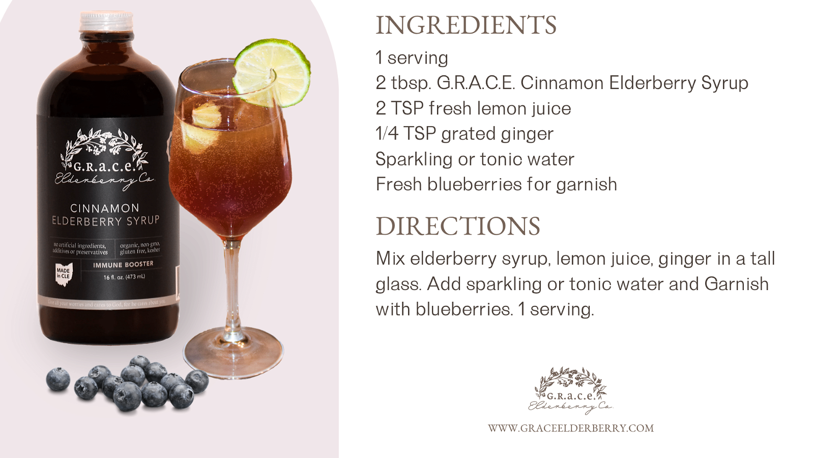 Image of Elderberry Ginger Sparkler