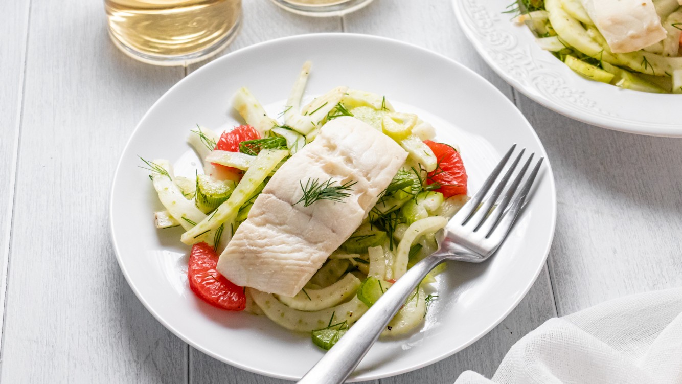 Image of Easy Poached Halibut