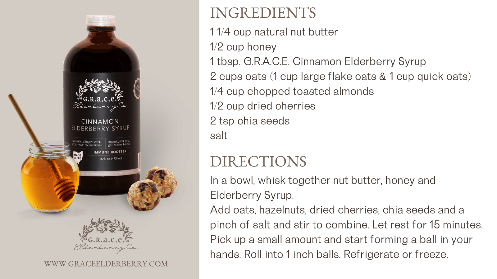 Image of No Bake Elderberry Protein Balls