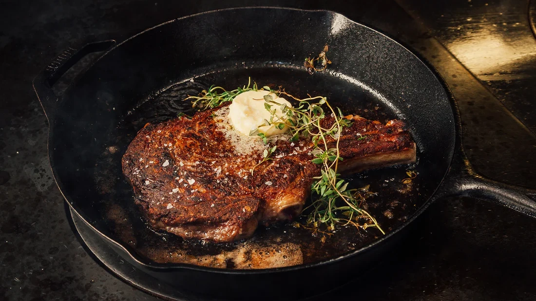 The Best Ribeye Cast Iron Skillet Steak (with video) - Cast Iron Recipes
