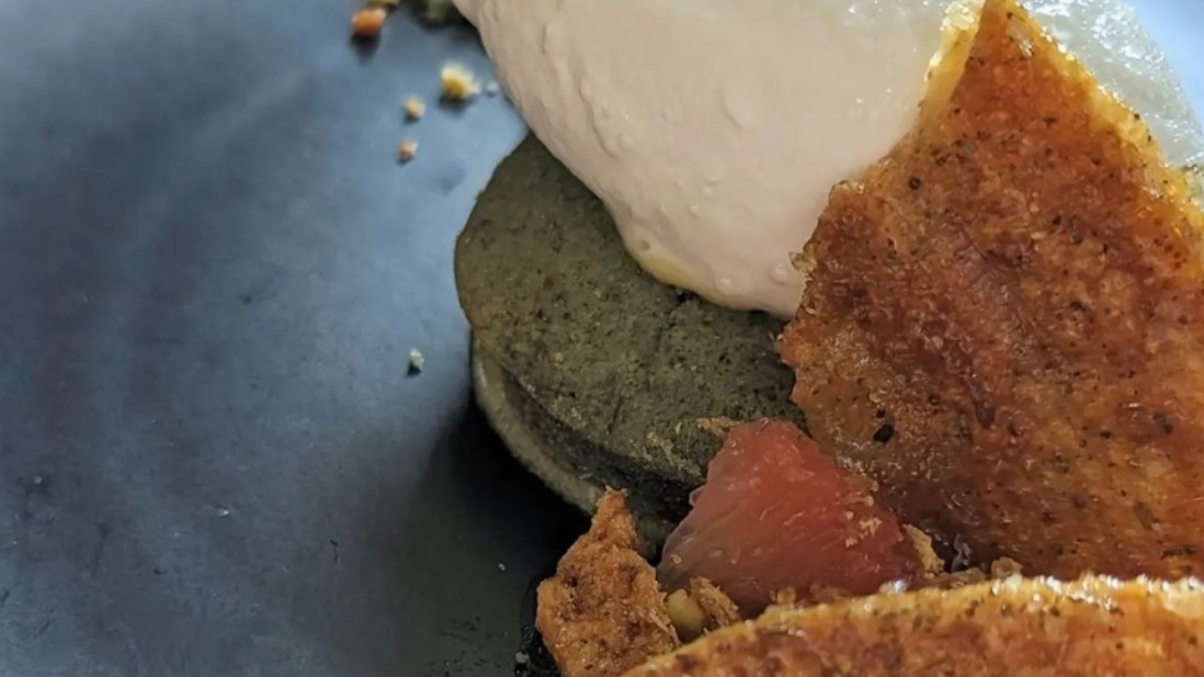 Image of Green Tikka Masala Blue Corn Cake