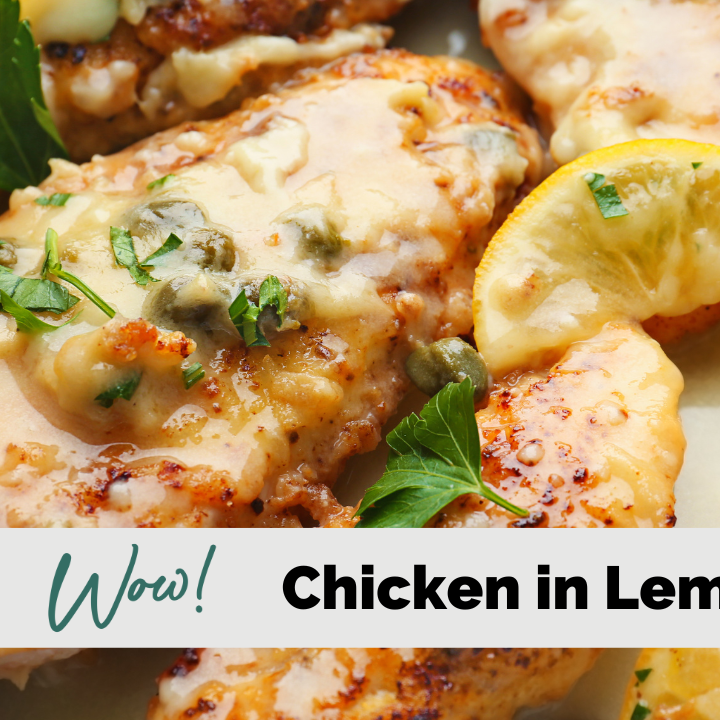 Chicken with Lemon Caper Butter Sauce (Instant Pot Lean and Green