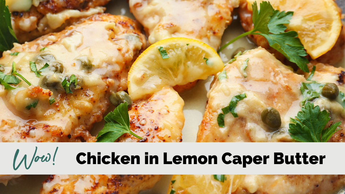 Chicken with Lemon Caper Butter Sauce (Instant Pot Lean and Green Recipe)
