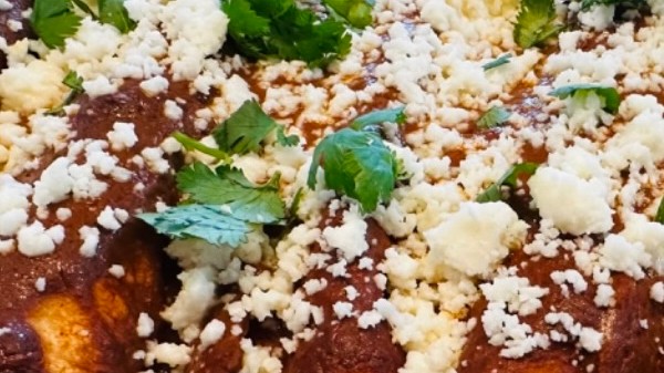 Image of Chicken Enchiladas with Vindaloo Mole