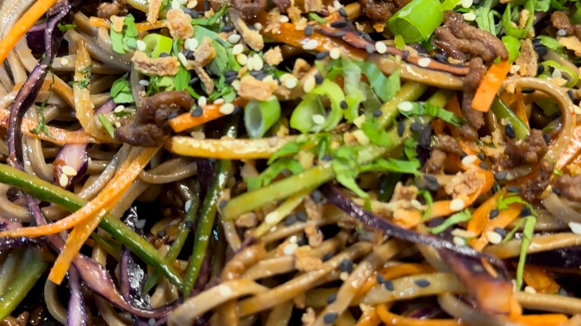 Image of Spicy Beef Soba Noodle Salad 