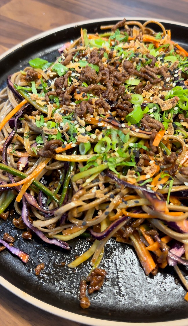 Image of Spicy Beef Soba Noodle Salad