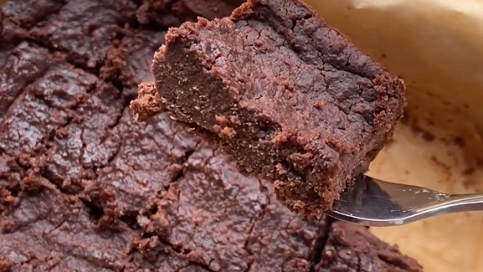 Image of  Secret ingredient fudgy vegan chocolate brownies