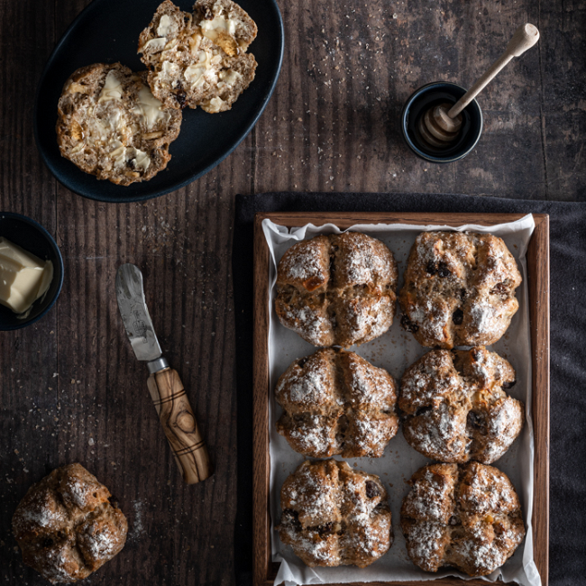 Image of Apple & Raisin Soda Buns