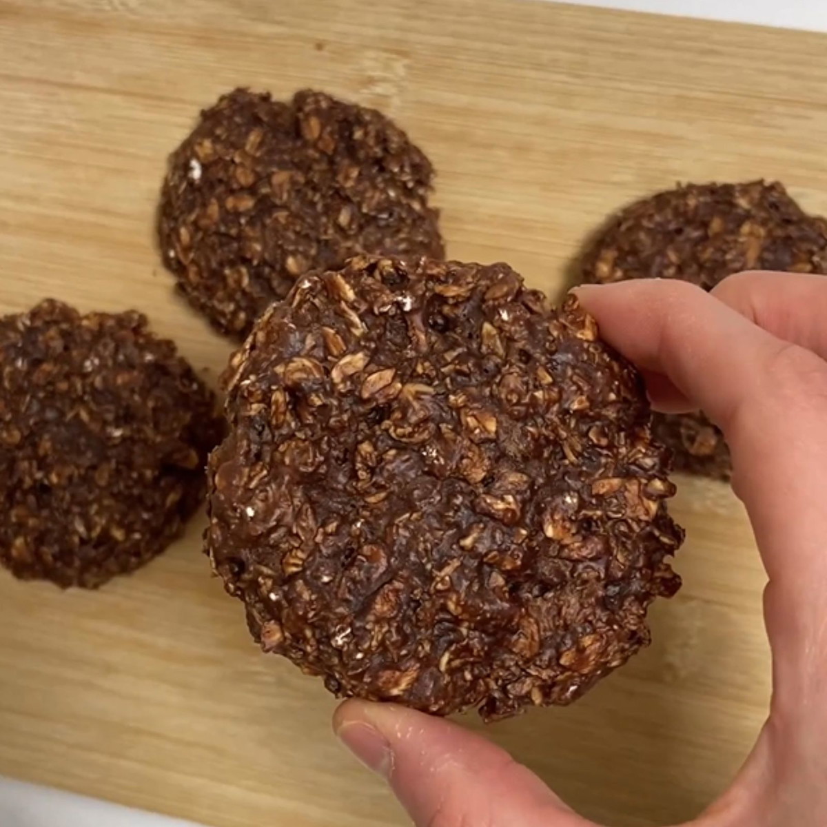 Double Chocolate Oat Cookies 