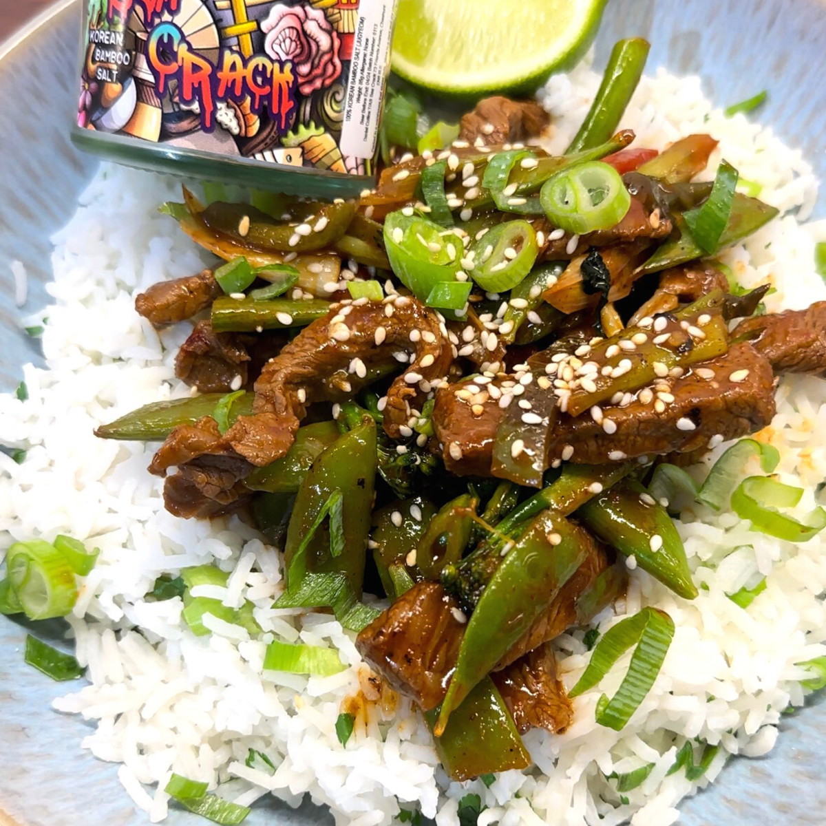 Gochijang Beef Stir Fry With Coriander Rice