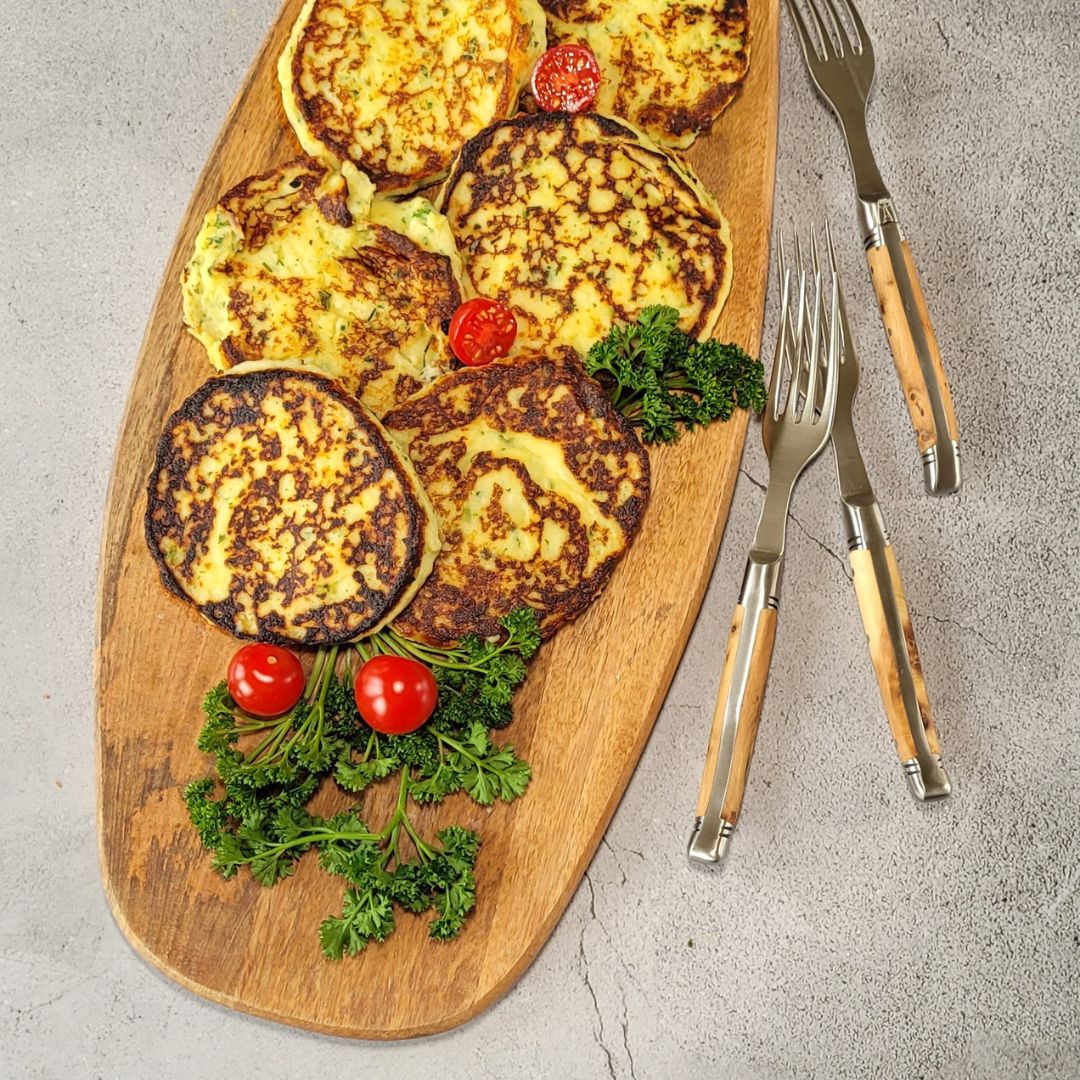 Knusprige Kartoffeltätschli mit Parmesan & Kräutern, schnell & fein