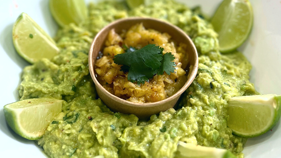 Image of Guacamole aux ananas grillés