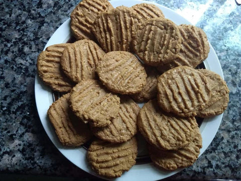 Image of Maple gluten-free peanut butter cookies (flourless, dairy-free)
