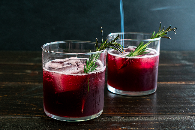 Image of Blackberry-Pom Dareringer Cocktail