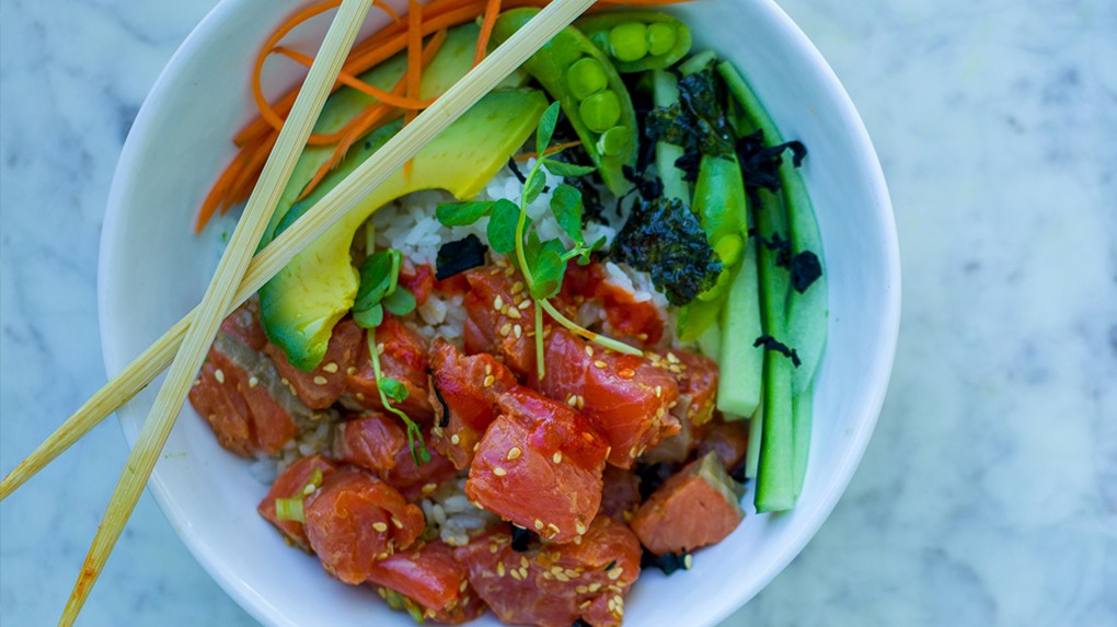 Image of Sockeye Salmon Poke Bowl