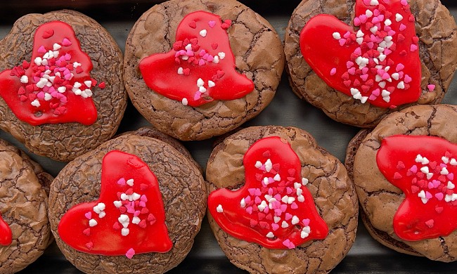 Image of Brownie Whoopie Pies with a Raz Chipotle Filling