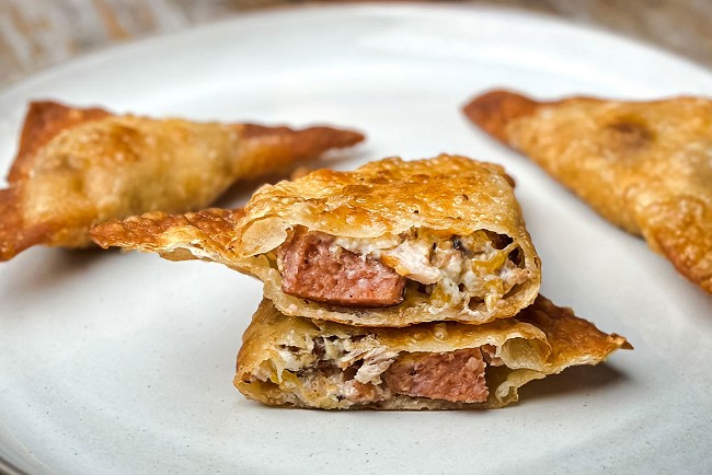 Image of Cajun Rangoon with Chicken & Andouille Sausage