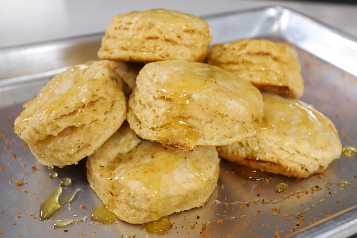Hot Honey BBQ Biscuits