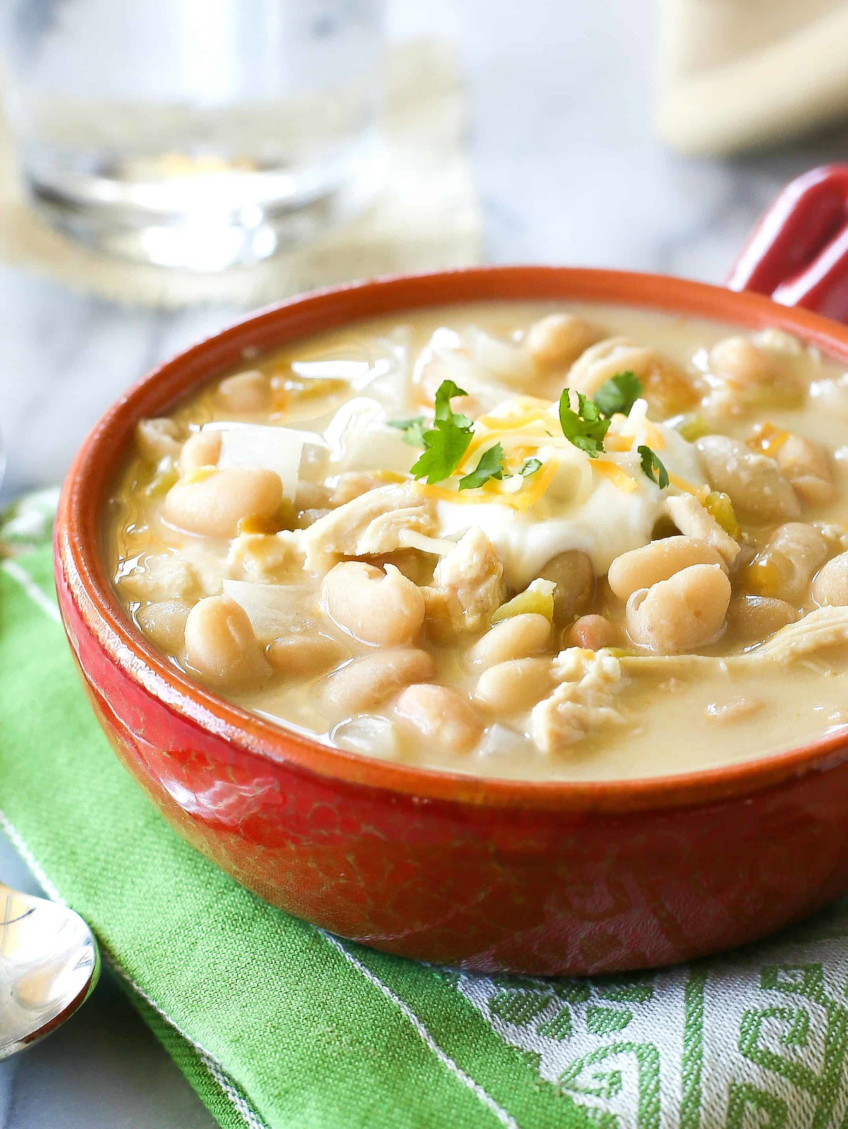 Kitcheneez White Bean Chicken Chili as a Freezer Prep Meal