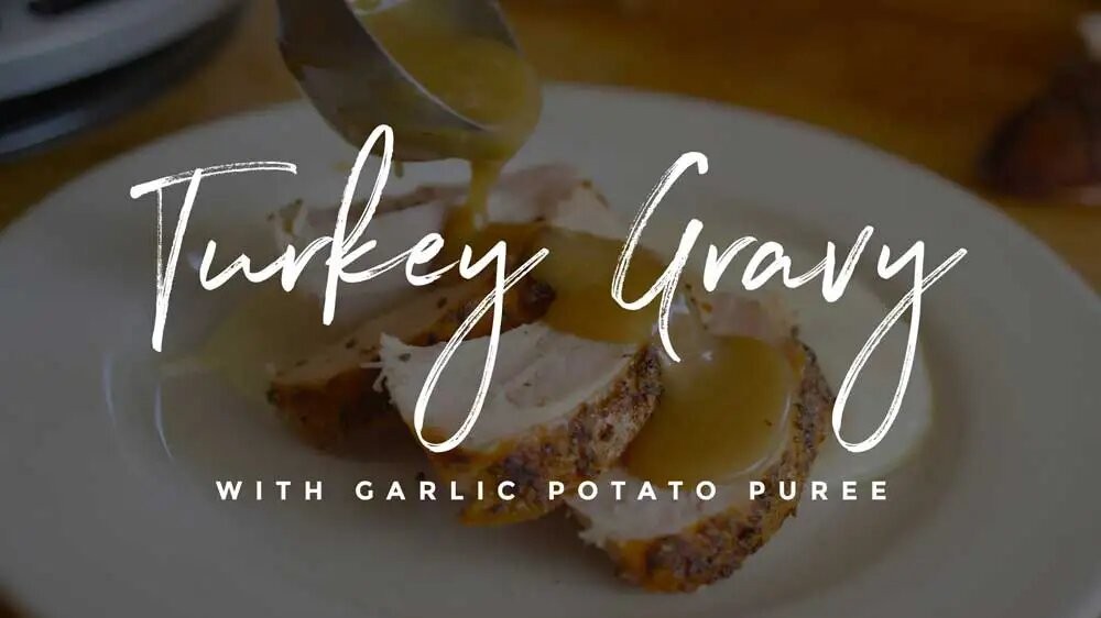 Image of Turkey Gravy and Garlic Potato Purée
