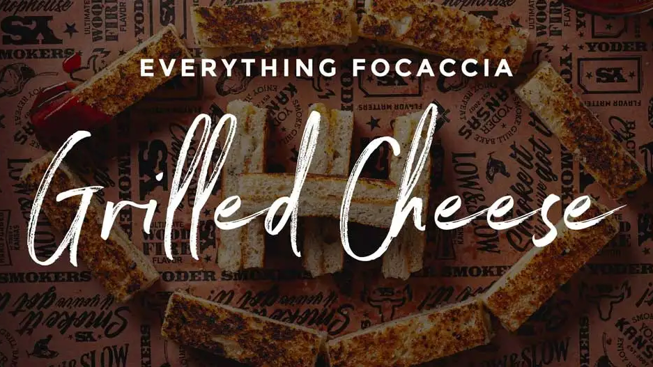 Image of Everything Focaccia Grilled Cheese