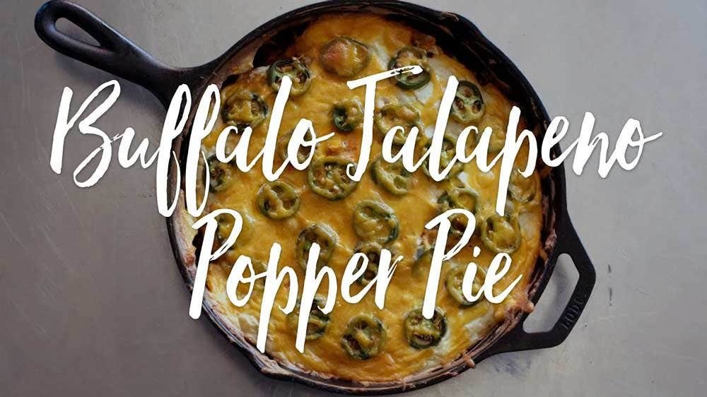 Image of Buffalo Jalapeño Poppers Pie