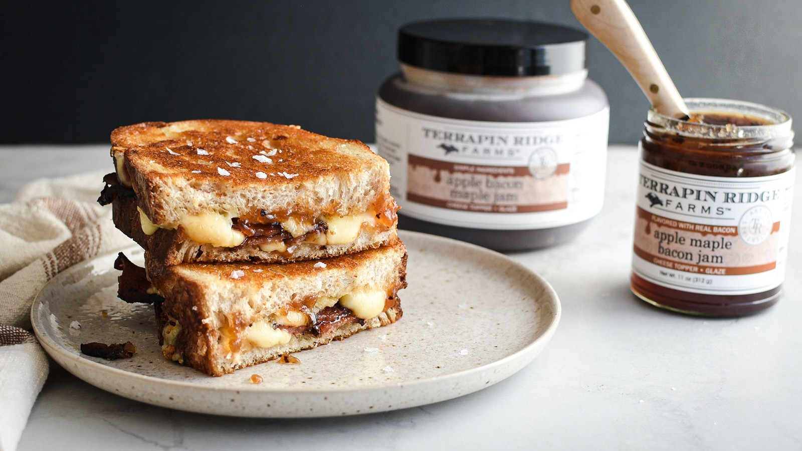 Image of Apple, Bacon & Fontina Grilled Cheese