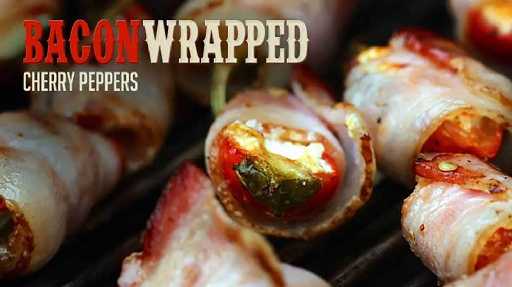 Image of Bacon Wrapped Cherry Peppers