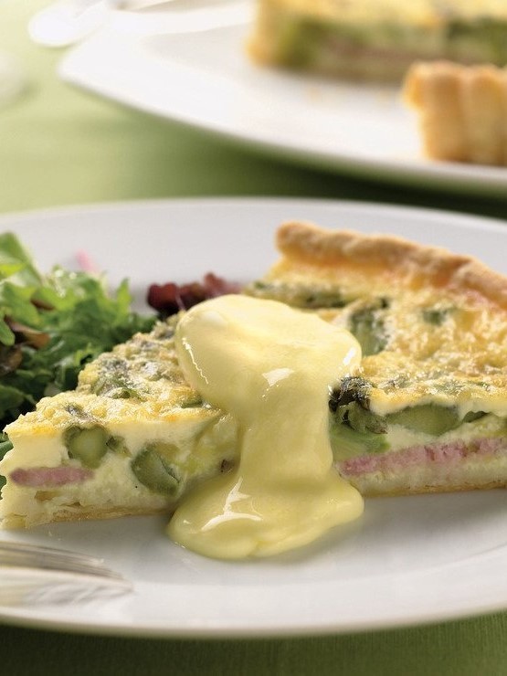Image of Canadian Bacon and Asparagus Quiche