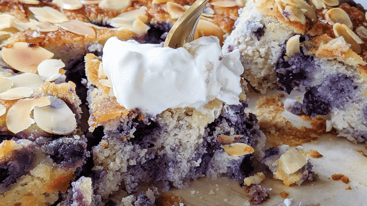 Image of Almond, Ricotta & Blueberry Cake 