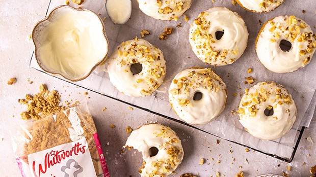 Image of Baked Carrot Cake Doughnuts